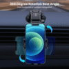 TOPK D38 C Car Phone Holder Mount Adjustable Dashboard Phone Holder