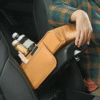 Multifunctional Car Armrest Cushion with Dual Cup Holders and Storage