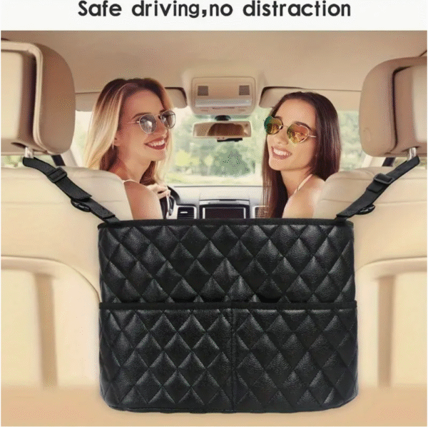 PU Leather Car Storage Holder