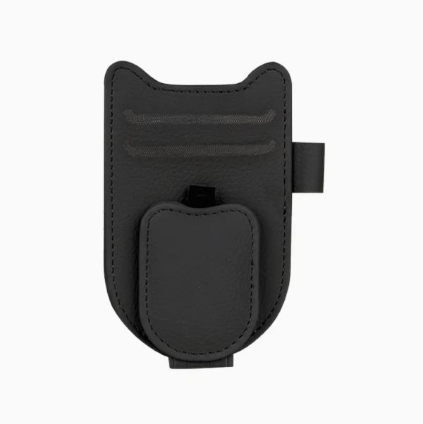 Screenshot 2025-08-25 at 18.38.32 Cat Ear Faux Leather Sun Visor Organizer in Black