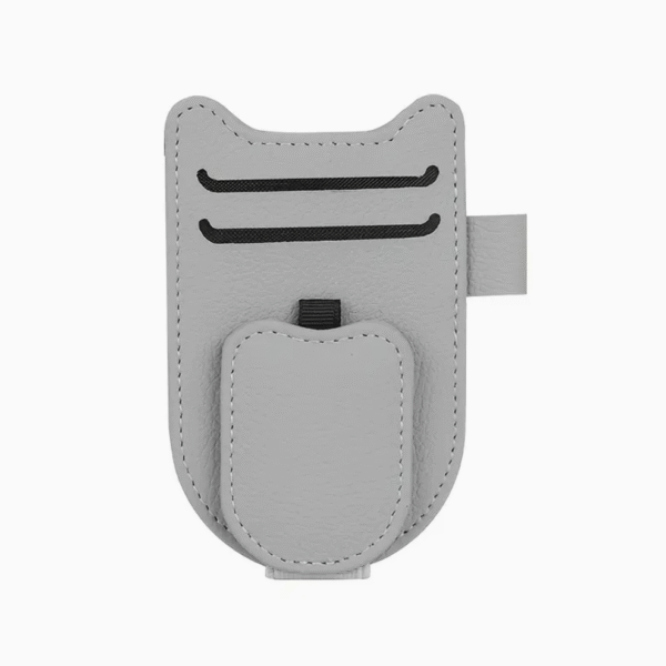 Screenshot 2025-08-25 at 18.38.49 Cat Ear Faux Leather Sun Visor Organizer in Grey