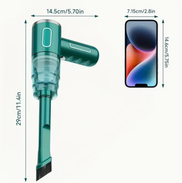 Cordless Handheld Car Vacuum Cleaner in Black